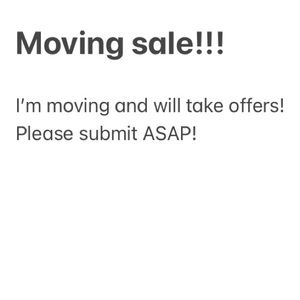 moving sale!